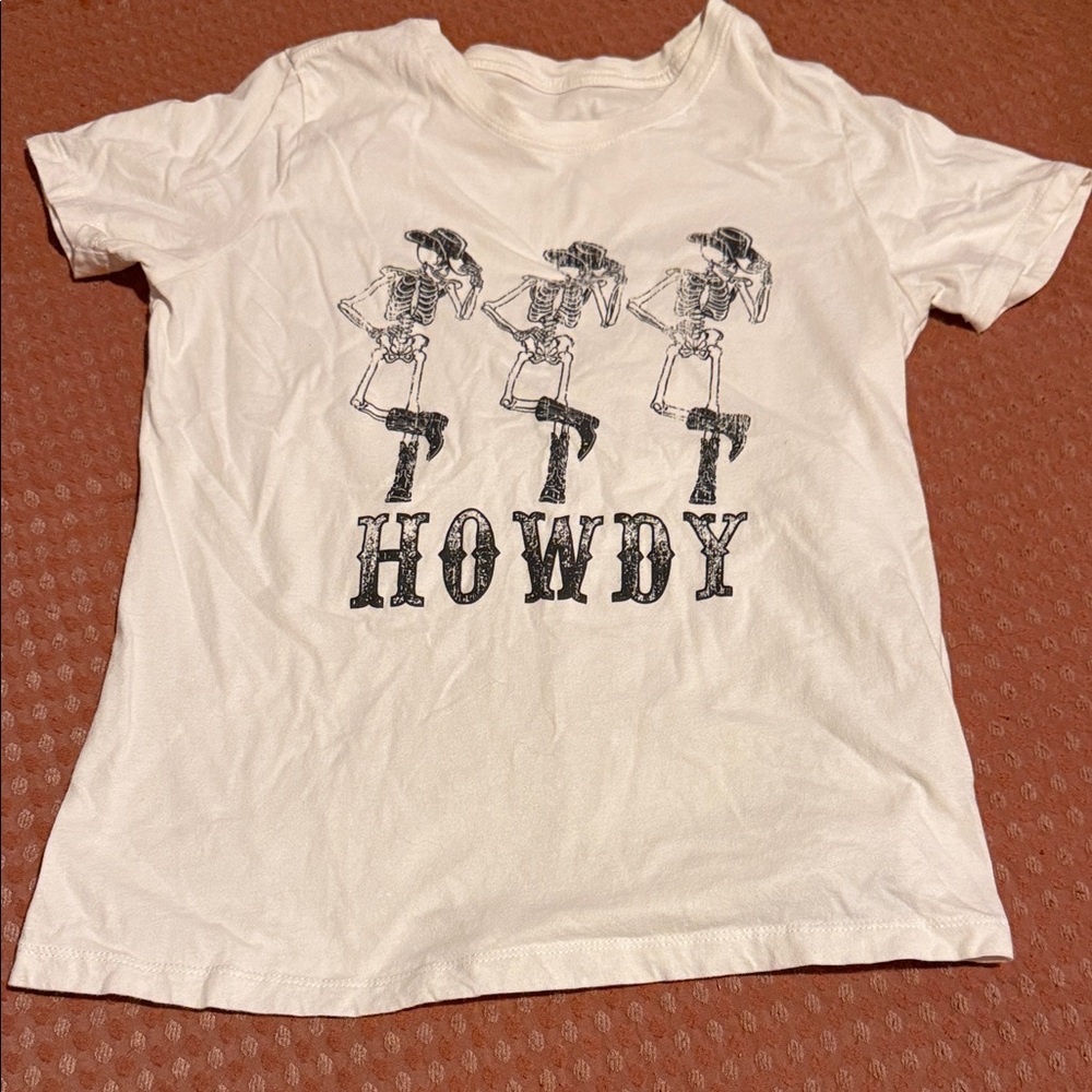 Howdy skeleton t-shirt
